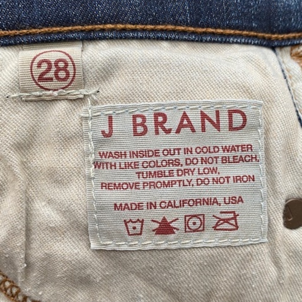 J BRAND Women's Cigarette Leg Mid Rise in Heirloom Wash Size 28 - Picture 11 of 16